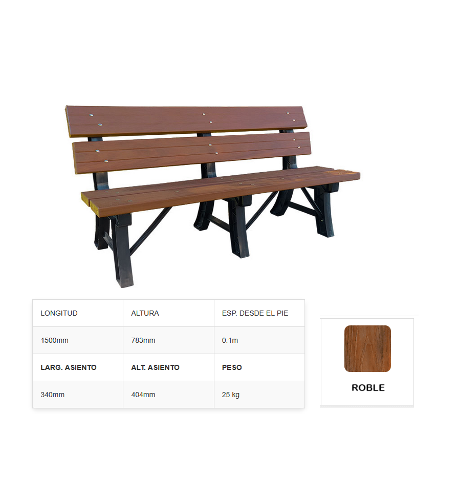 Banco Jardin de POLYMADERA